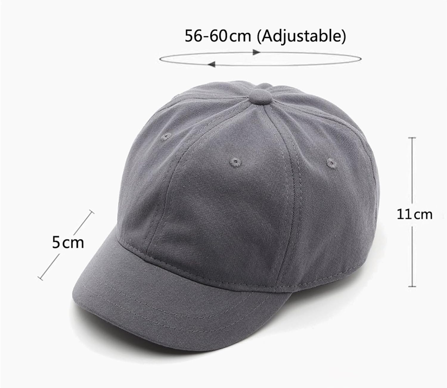 Short Brim Unconstructed Soft Cotton Plain Baseball Cap Adjustable Washed Low Profile Dad Hat for Men Women - Image 3