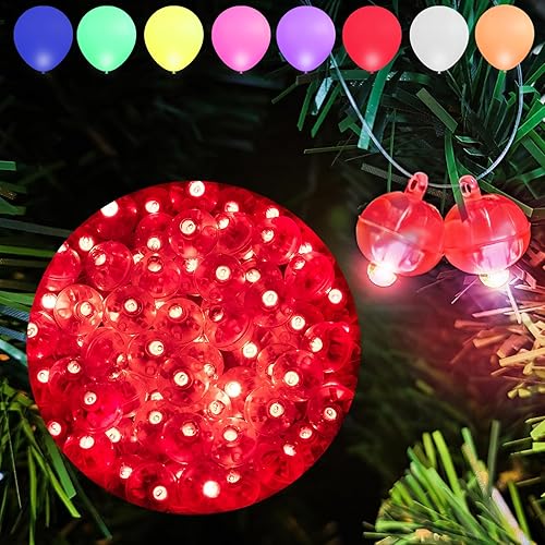 Miniatura 7 de Aogist 100 luces de globo verde, mini bola impermeable de largo tiempo de espera, lámpara LED redonda para linterna de papel, fiesta, boda,