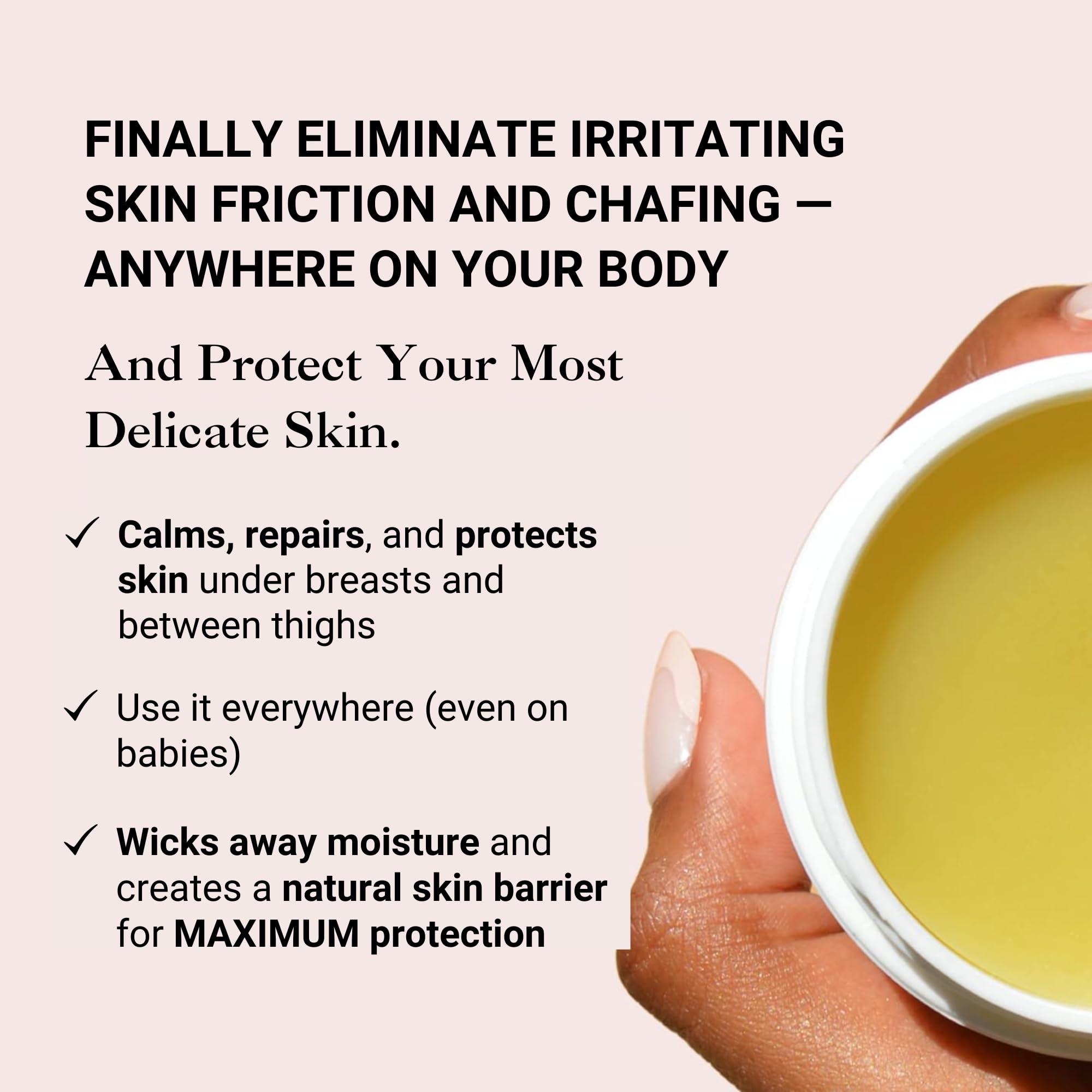 Kushae Protective Feminine Skin Balm, Refreshing & Soothing Vulva Moisturizer for Feminine Dryness, Menopausal Dryness, Fragrance-Free Vulva Care Products, 2.1 oz