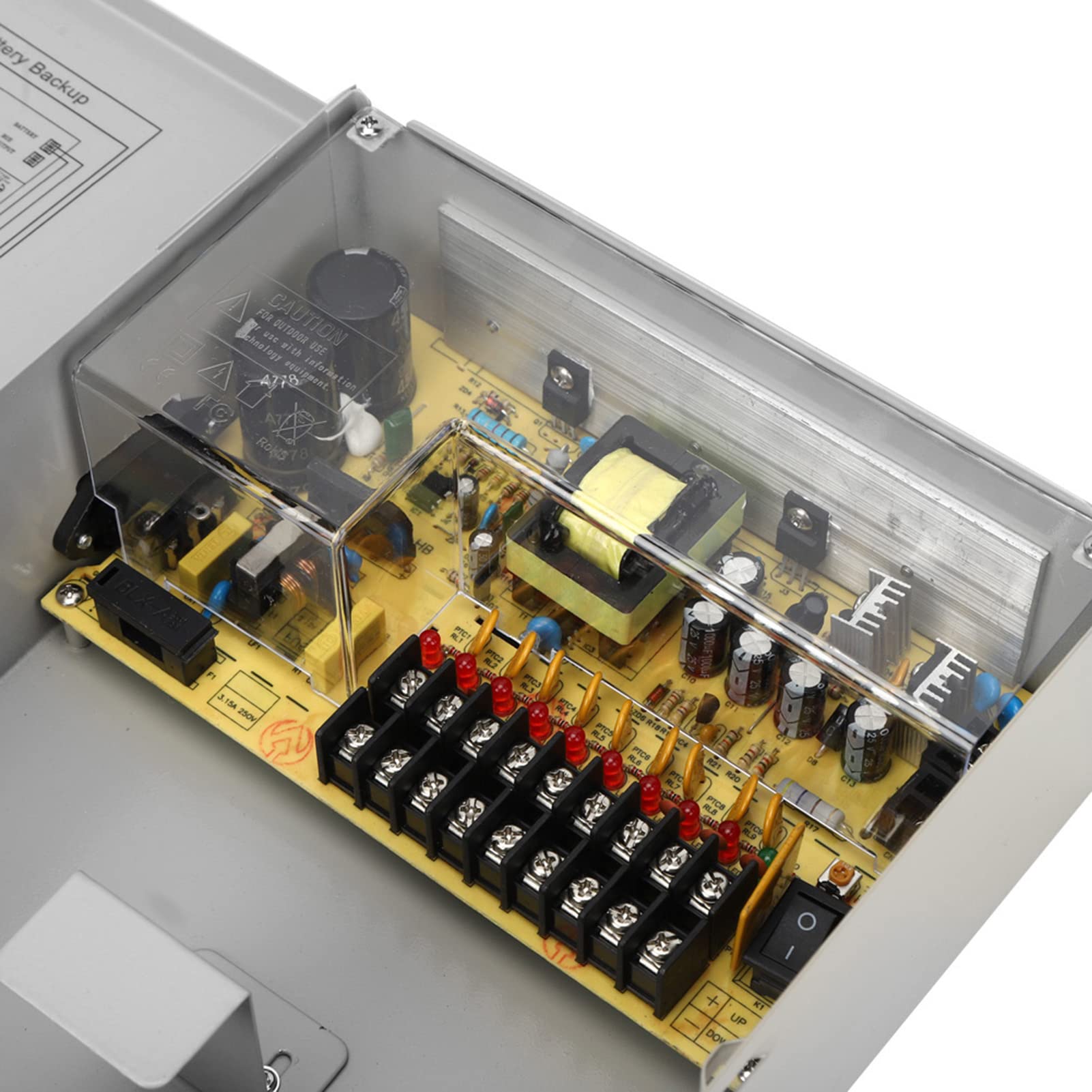 Zasilacz Kontroli Dostępu Wydajny Zasilacz UPS 12 V 10 A z funkcją Opóźnienia dla Systemów Bezpieczeństwa