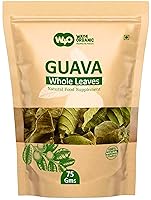 Vista 1 de Hojas secas enteras de guayaba 2.65 onzas (2.65 oz), té de hojas sueltas, hojas 100% puras