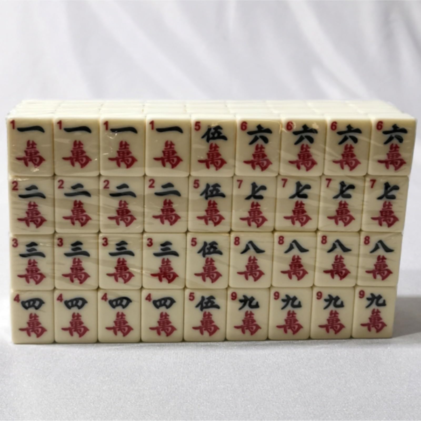 Chinesisches Mahjong MahJongg-Fliesen-Set, Chinesische Nummerierte Fliesen, Mahjong-Set, Traditionelles Chinesisches Mahjong-Set Mit 144 Fliesen Für Familie Reise Spiel(30mm)