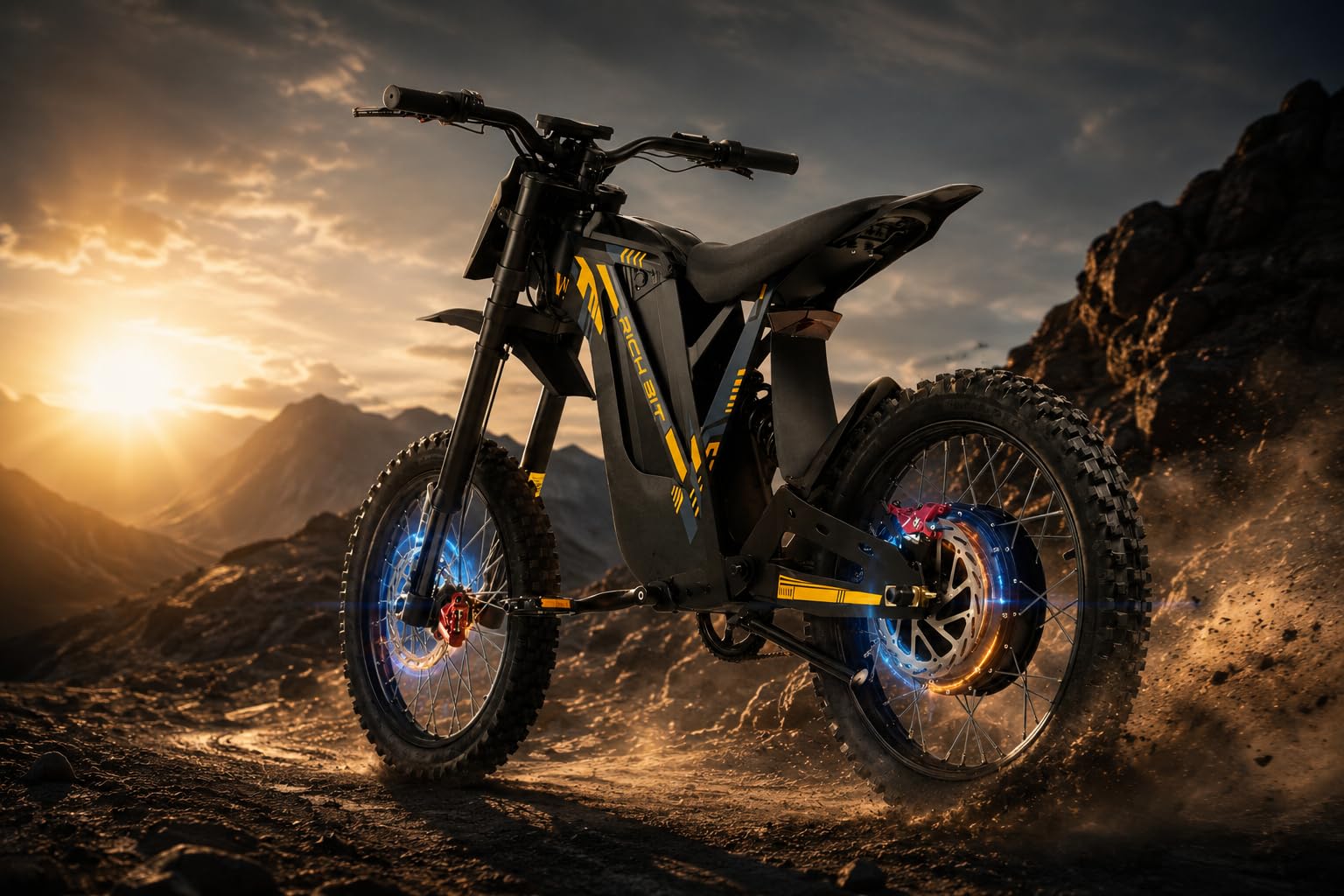 V9 Ultra Bicicleta electrica montaña con batería 48V y 60km, Vehículo eléctrico Off Road con Ruedas de 17" y Cuadro de Aluminio, Bici Eléctrica con 80Nm y Doble suspensión