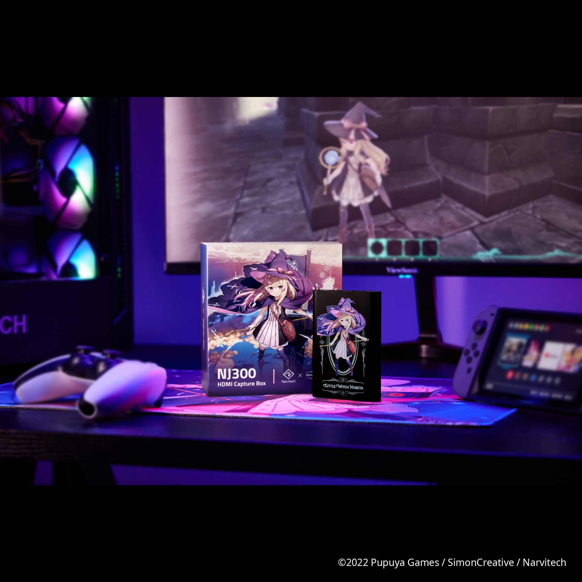 Amazon.co.jp: Narvitech NJ300、外部キャプチャカード 4K60パススルー 