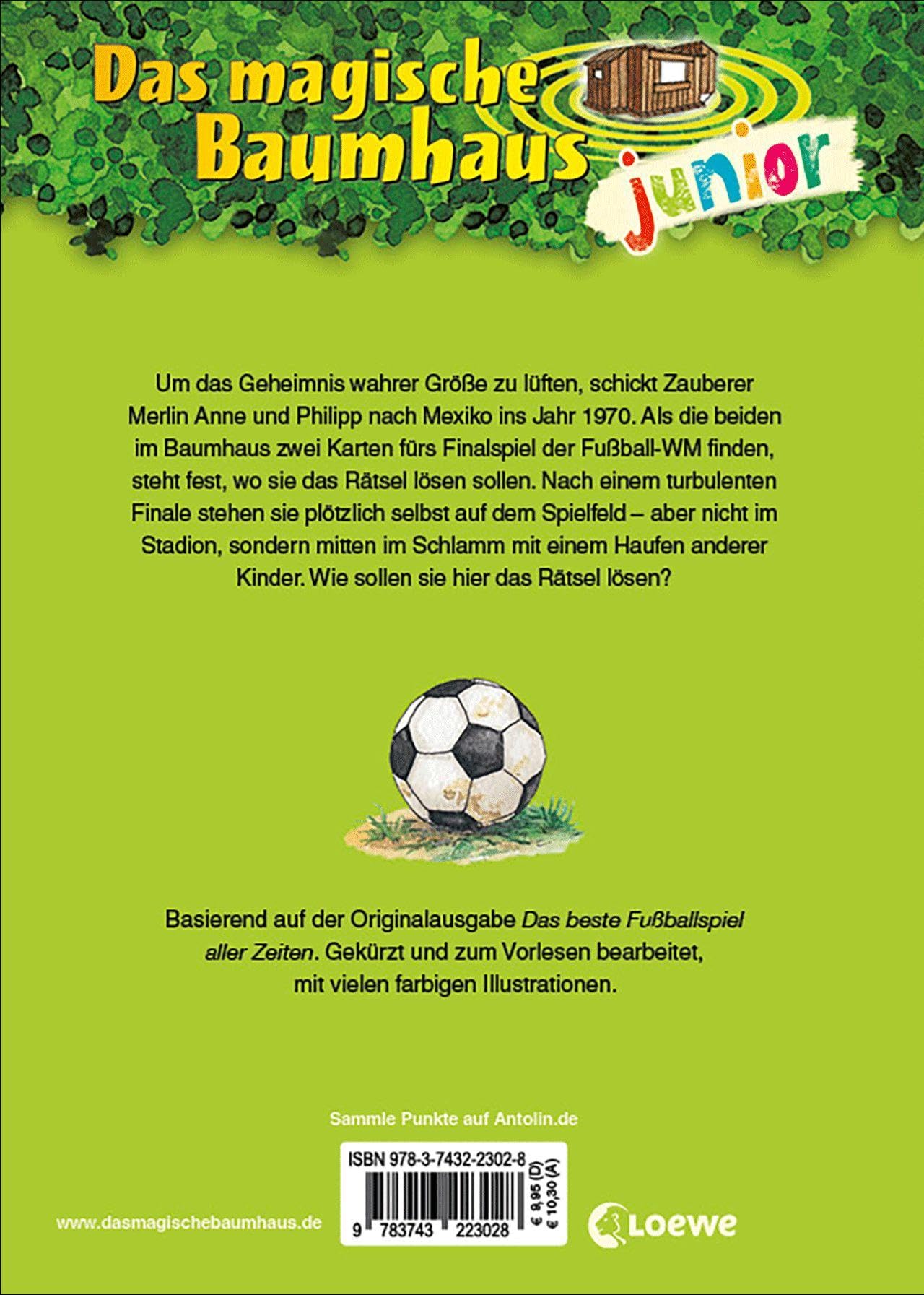 Das magische Baumhaus junior (Band 43) - Das Fußballspiel des Jahrhunderts: Der Kinderbuchklassiker zum Vorlesen und ersten Selberlesen - Mit farbigen ... - Für Mädchen und Jungen ab 6 Jahren