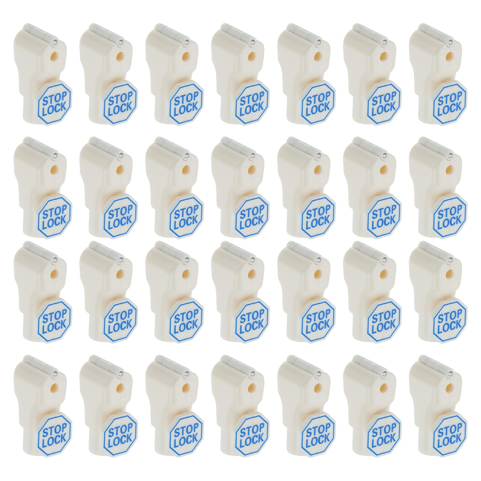 DTGN Verrous de Crochet Magnétiques 200 Pièces 4mm ABS Blanc