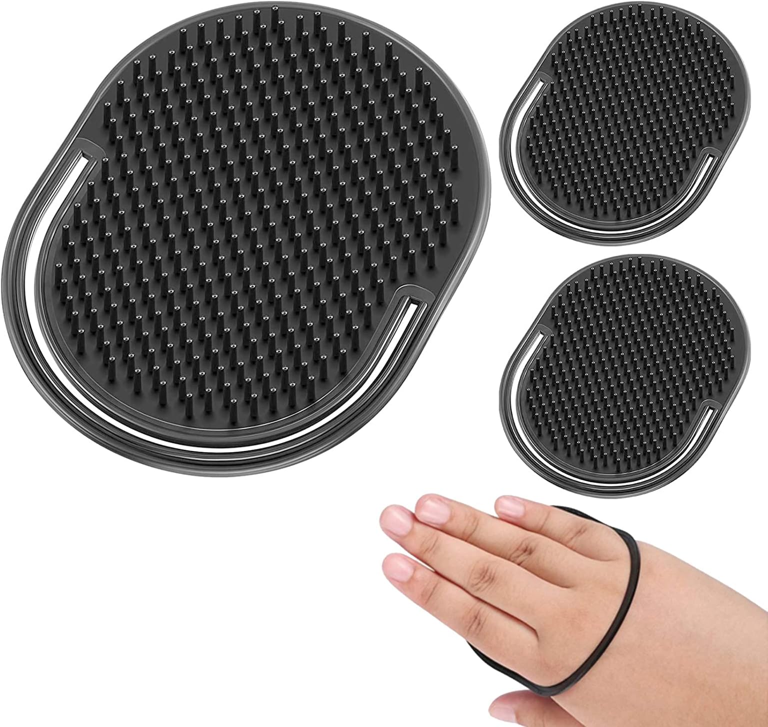 3 PCS Pocket Palm Combs,Massager Hair Brush Comb,hair shampoo brush,Portable Pocket Brush for Home, Office, Travel and Pets