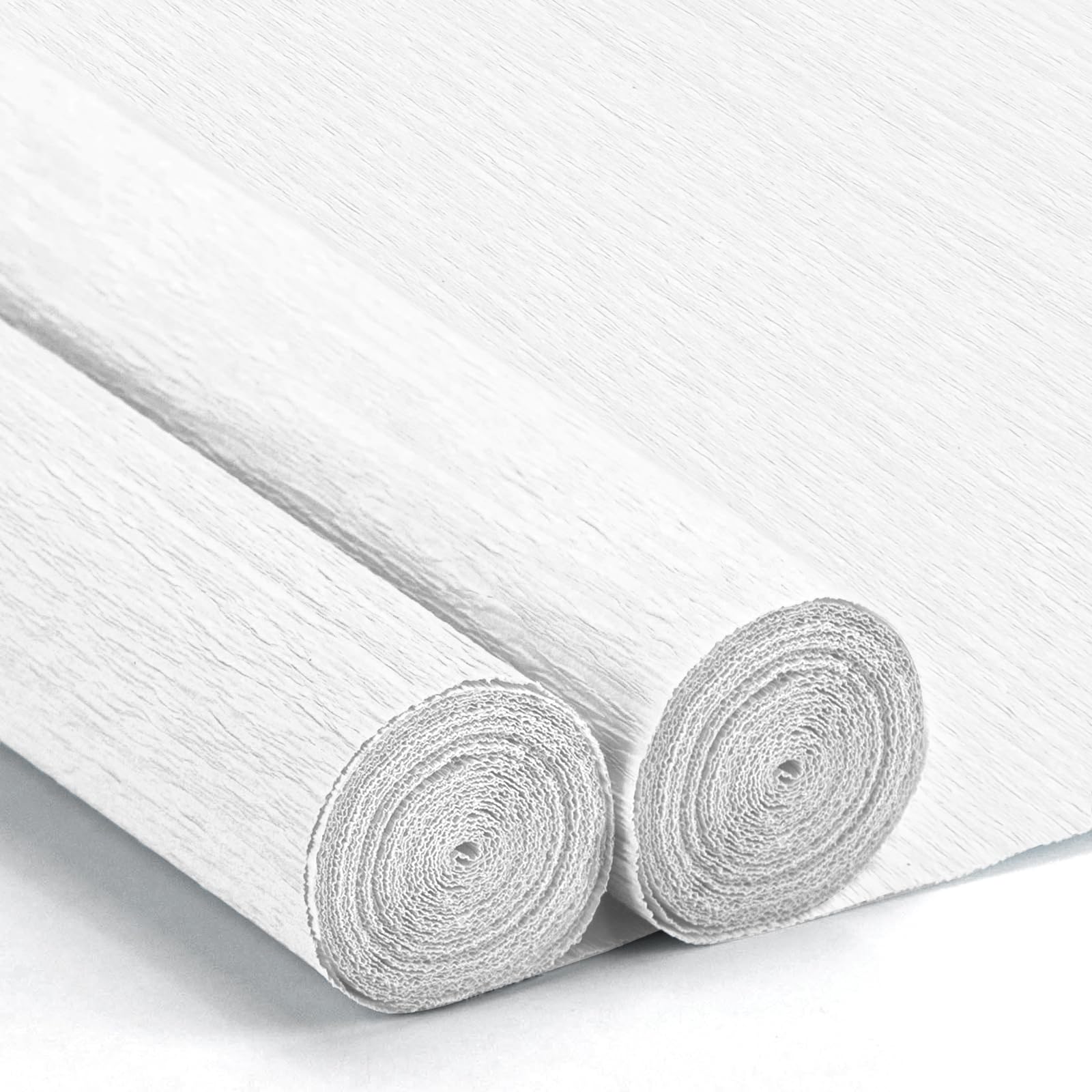 Crepe Paper Streamers 2 Rolls 10 x 98Inch (White)