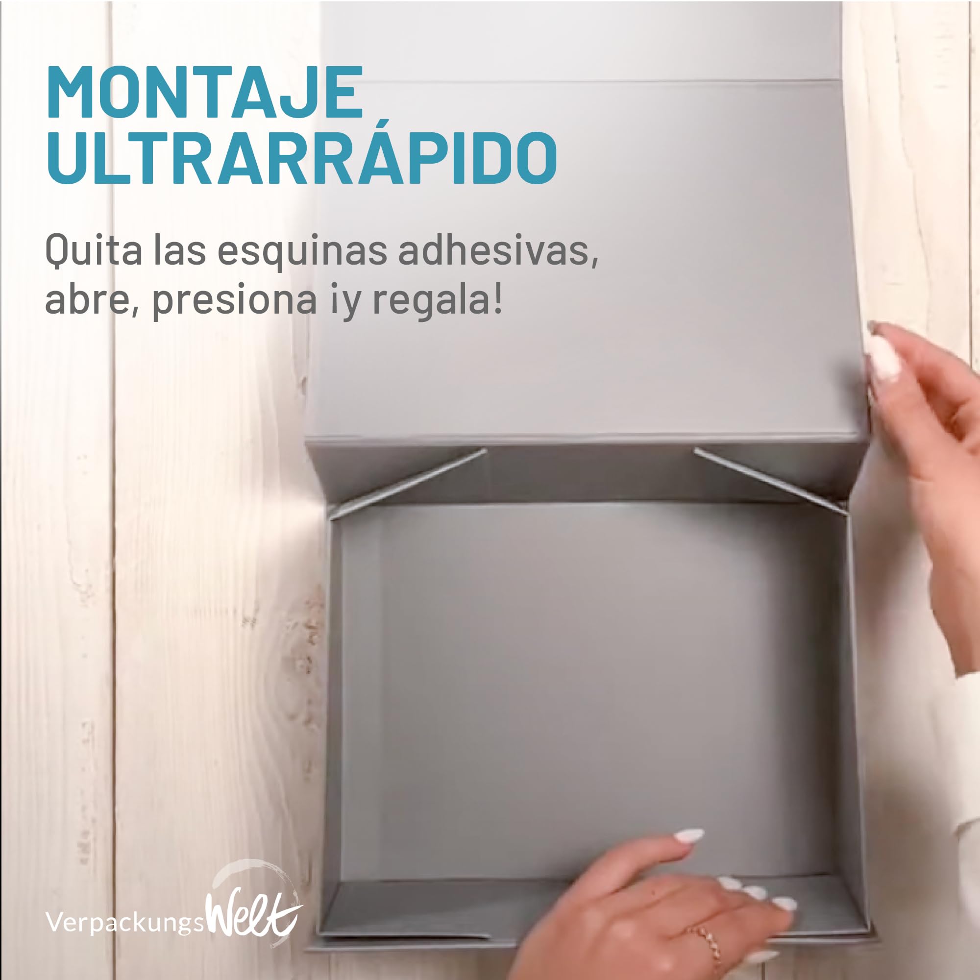 Caja de Regalo con Tapa - 31x22x7cm - 10 Piezas - Cajas Cartón para Regalos con Cierre Magnético - para Cumpleaños, Boda, Navidad, Nacimiento - Envoltorios Elegantes en Color Gris