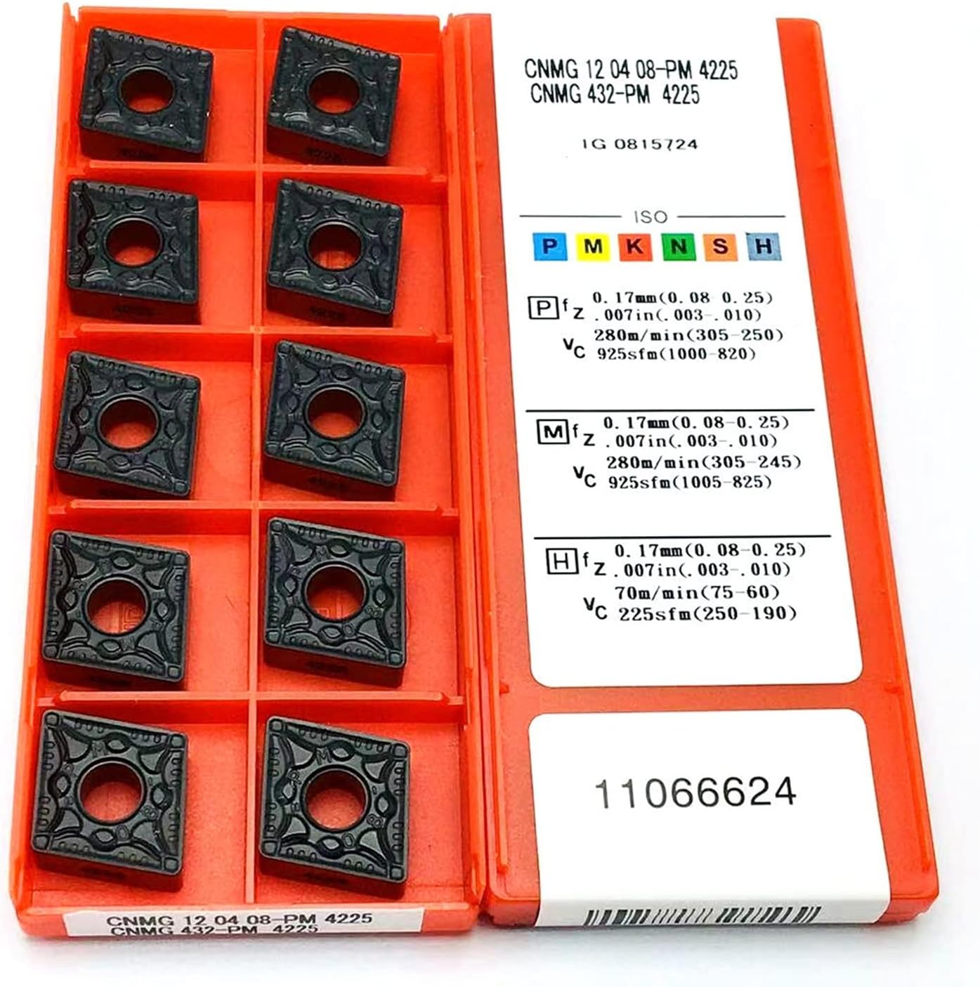 Carbide Milling Cutter Turning Insert CNMG120404 PM 4225 CNMG120408 PM 4225 Carbide External Turning Tool CNC Machine Tool Milling Cutter Tool (Color : CNMG120404 PM 4225)