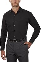 Vista 1 de Van Heusen - Camisa de vestir de popelina para hombre, corte regular, unicolor