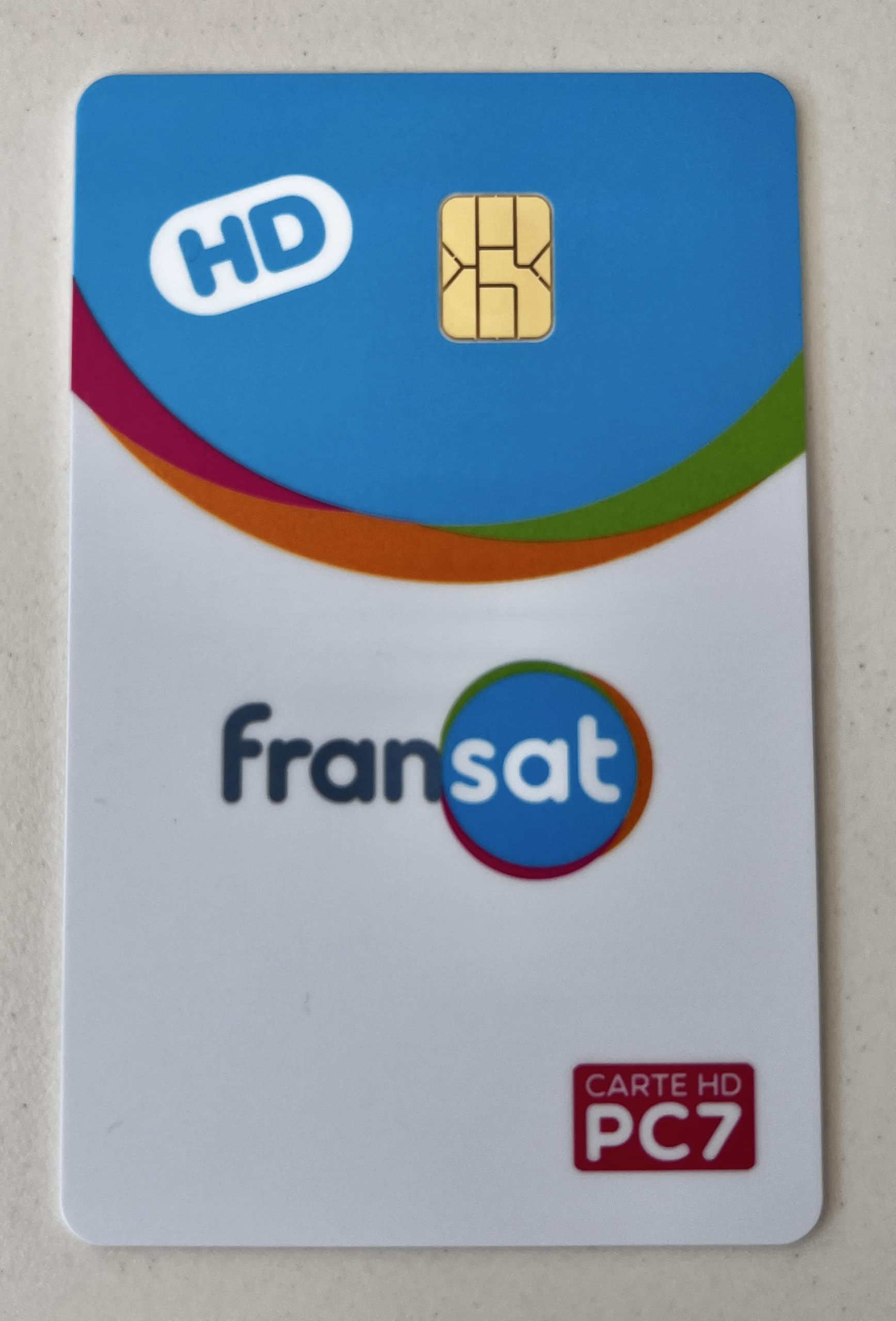 Carte FRANSAT PC7 HD - VALIDE 4 Ans + Porte-Cartes en Aluminium avec Blocage RFID