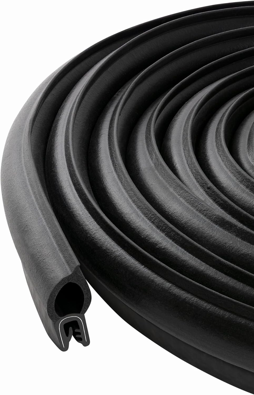 Vertical Bulb Trim Seal Bulb Diameter: 0.5" Grip Range: 0.039" to 0.14" | Trunk, Boot, lid, Hood, Hatch Rubber (5 Feet)