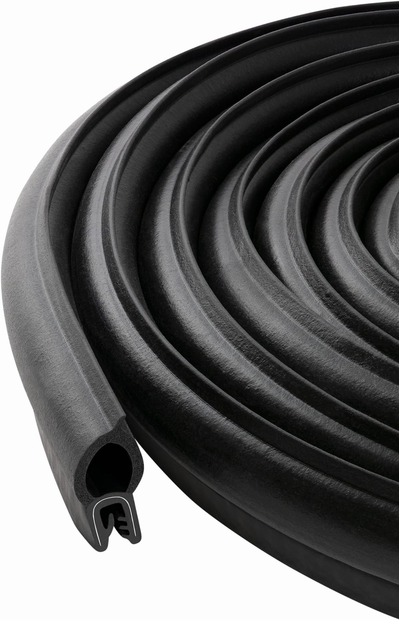 Vertical Bulb Trim Seal Bulb Diameter: 0.5" Grip Range: 0.039" to 0.14" | Trunk, Boot, lid, Hood, Hatch Rubber (10 Feet)
