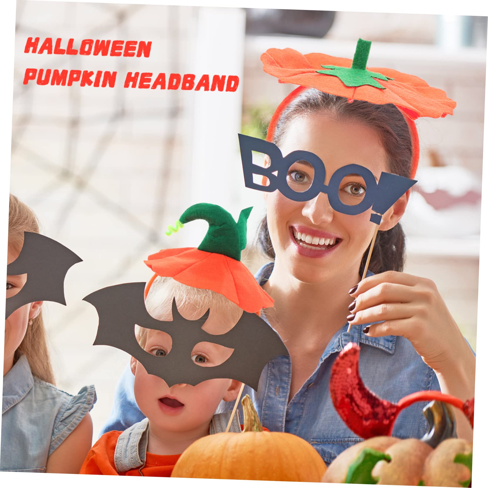 Toyvian 15piezas Diadema De Calabaza Halloween De Diseño De Sombrero Decorativos Para Fiesta De Halloween y Disfraces Accesorios Lúdicos Para Adultos