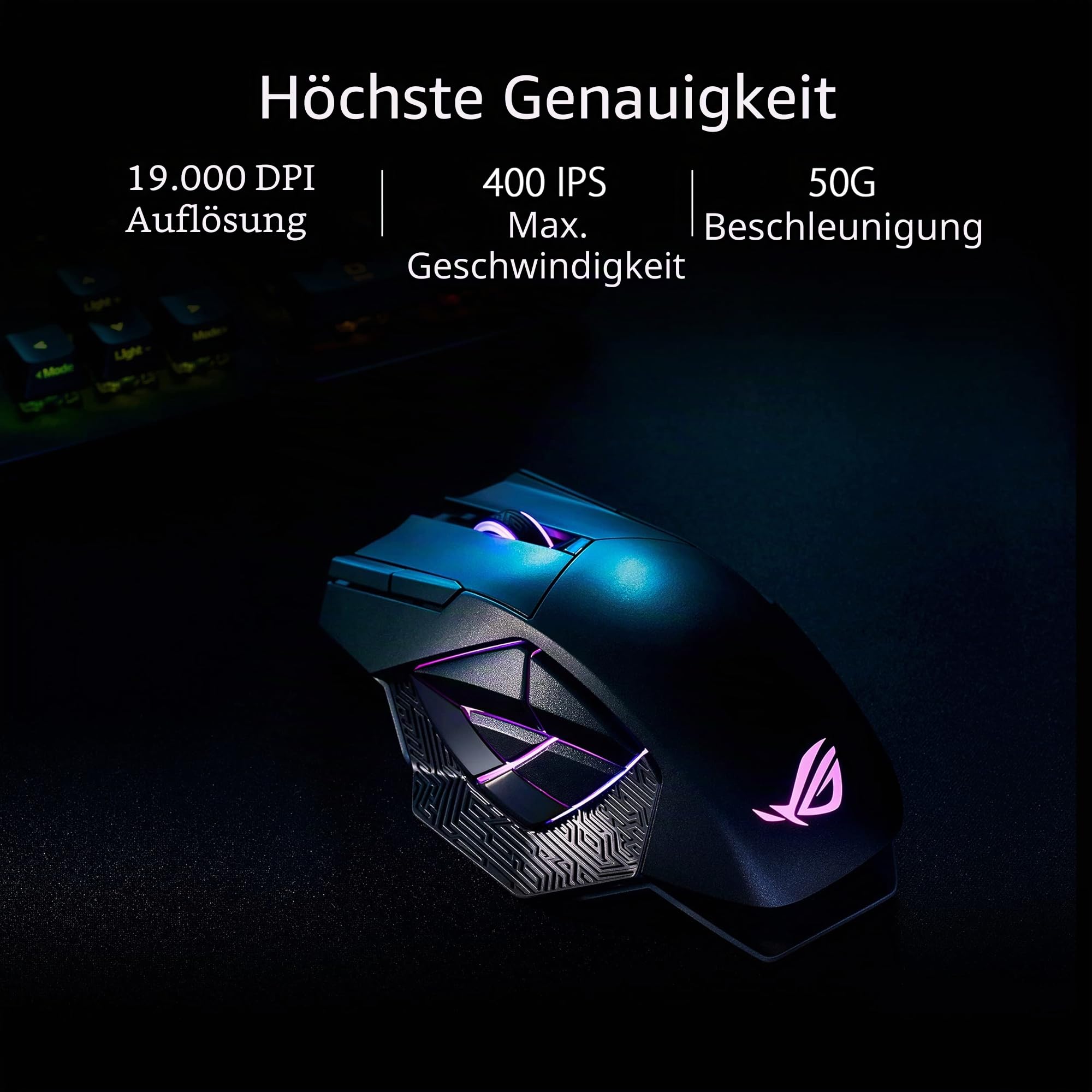 ASUS ROG Spatha X Gaming Maus kabellos 19.000 DPI Aura Sync
