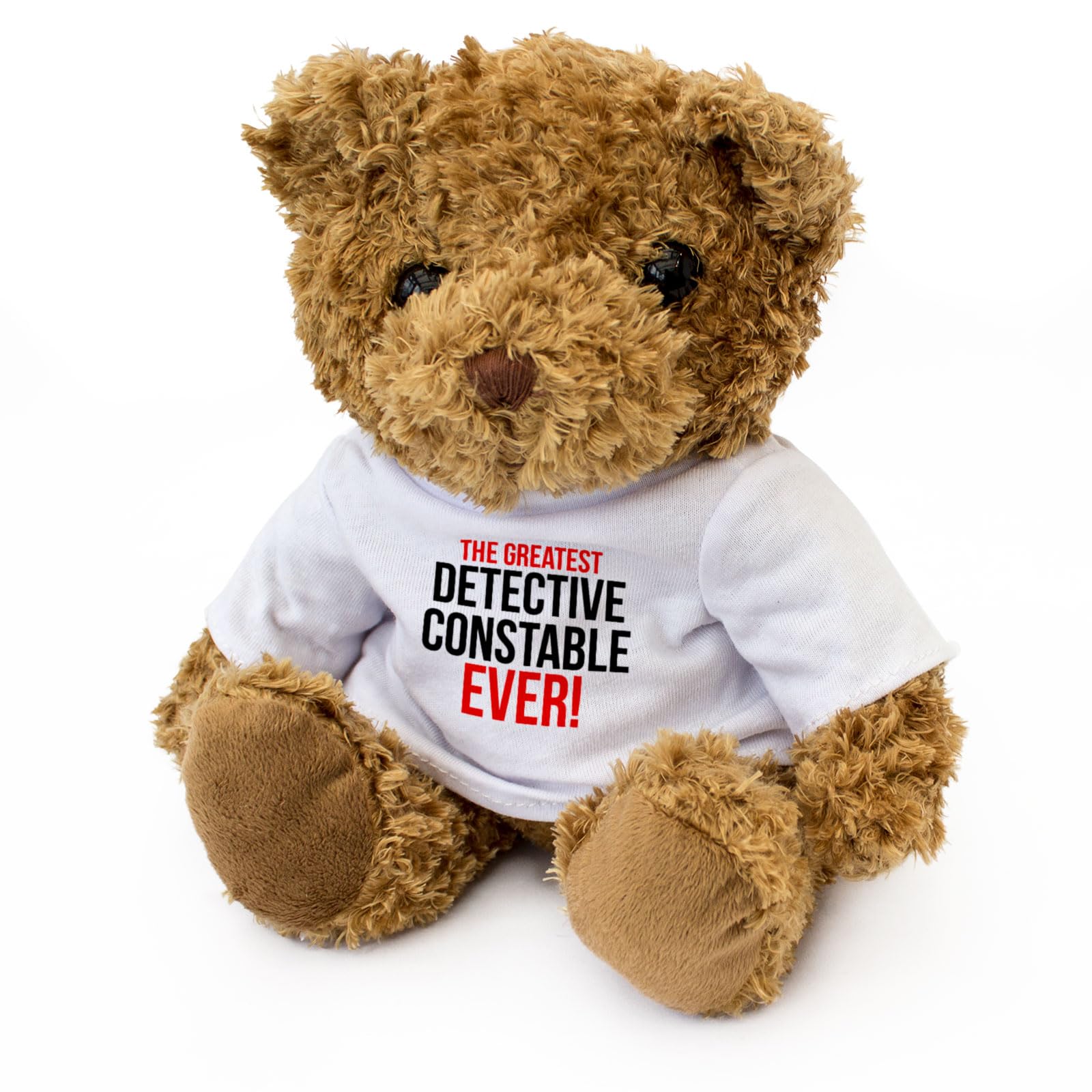 Big Red Egg THE GREATEST DETECTIVE CONSTABLE EVER - Teddy Bear - Cute Soft Cuddly Adorable - Gift Present