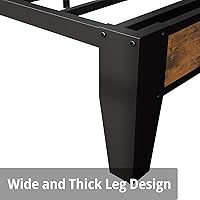 Vista 8 de ANCTOR - Base de cama tamaño Matrimonial, cabecera con almacenamiento y enchufes, fácil de instalar, resistente y estable, sin ruido, no necesita