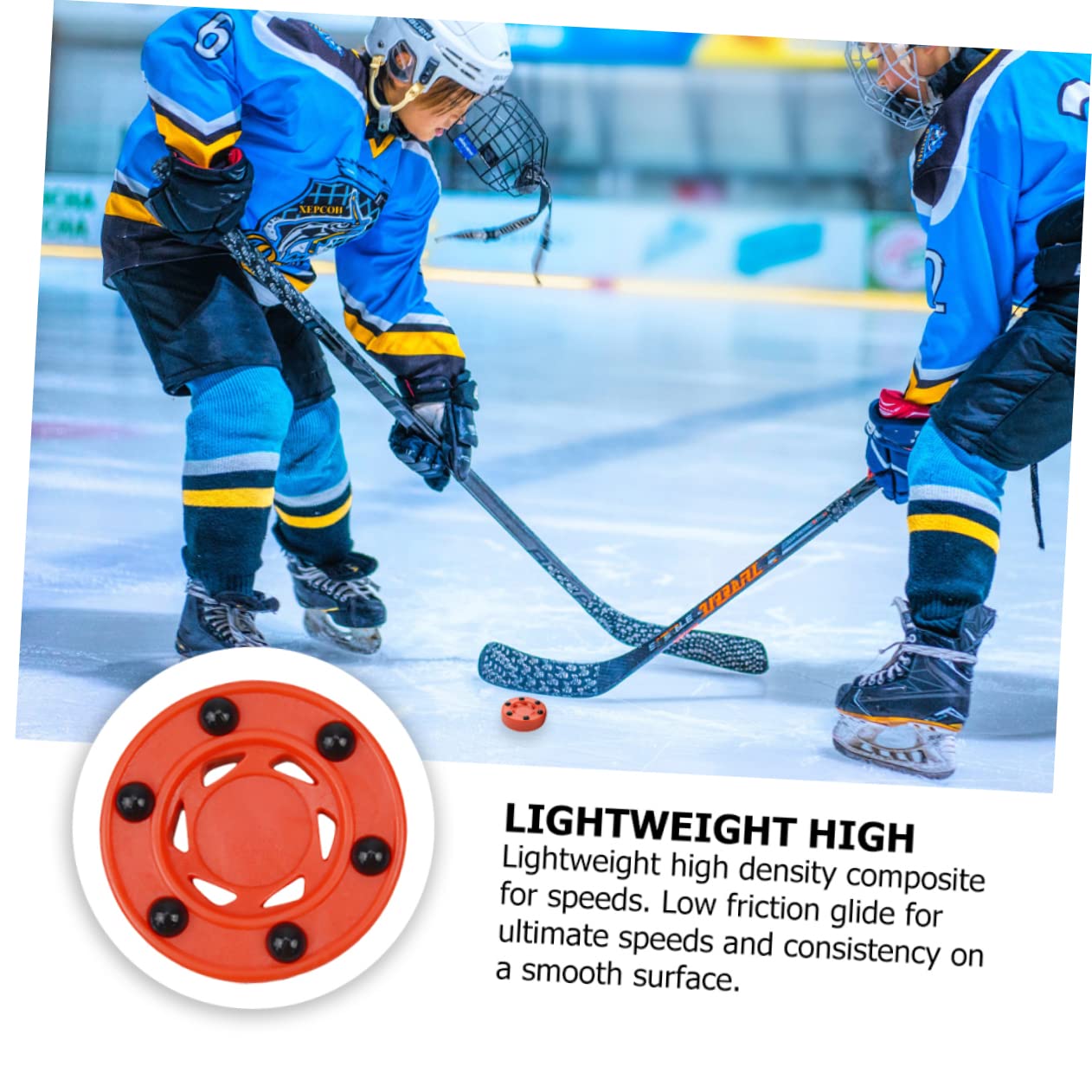 Milisten 3pièces Balles De Hockey sur roulettes Spéciales Entraînement Et Compétition Idéales pour Lisses Intérieures Et Extérieures Durabilité Élevée Et Glisse Optimale De Balles