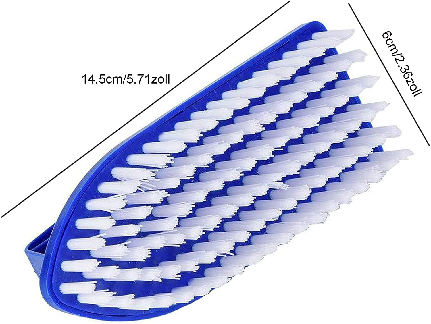 Well2wellness Spazzola Per Pulizia Piscina Con Attacco A Clip - Diametro 38mm, 4 Spazzole Laterali
