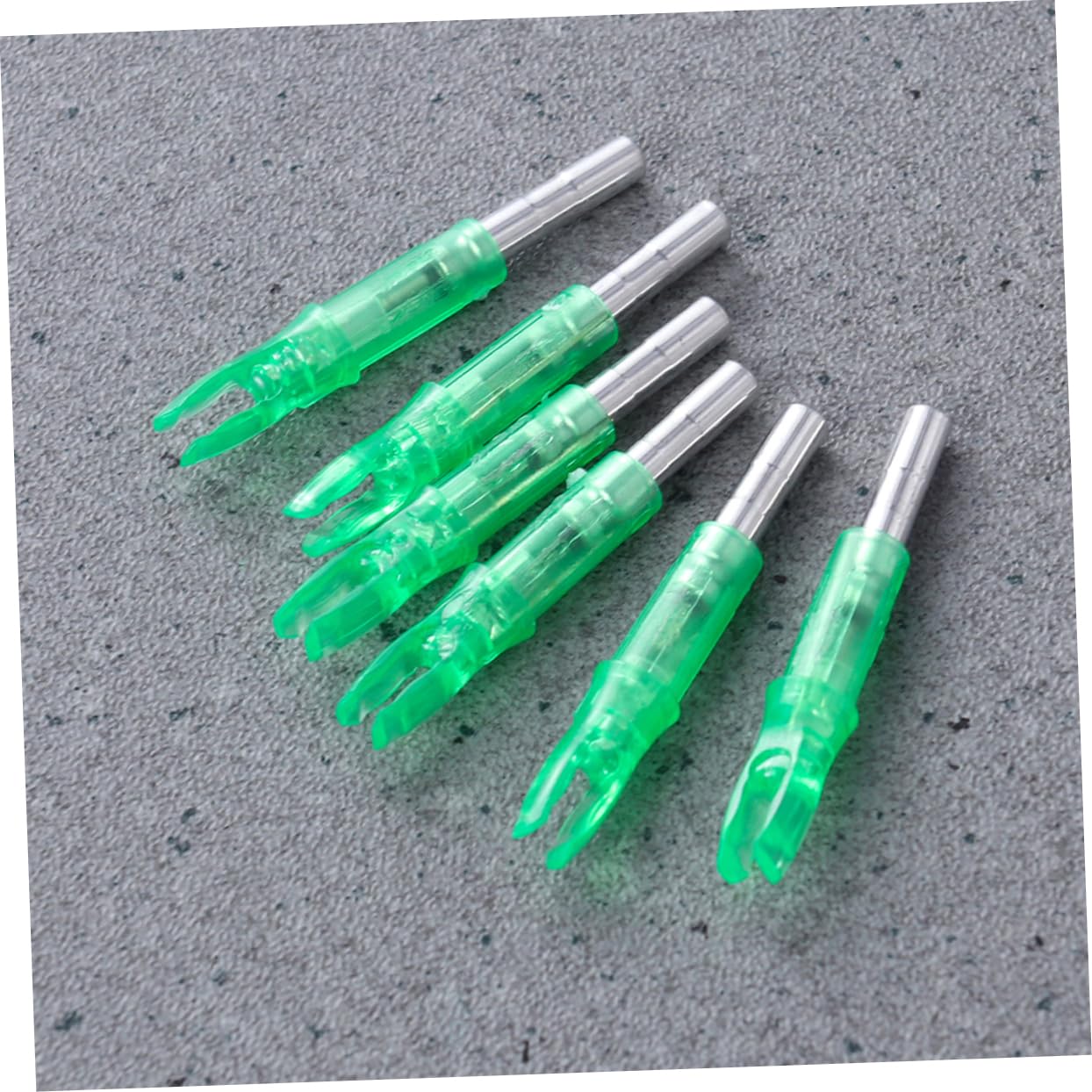 HANABASS 12 Sztuk Fit 62Mm Strzałka Wału Nock Łucznictwo Łuki Refleksyjne Ogon Akcesoria Polowanie Ogony Praktyka Ogon Strzały Strzelanie Ogon Blask Akcesoria Wał Ogon Połysk LED