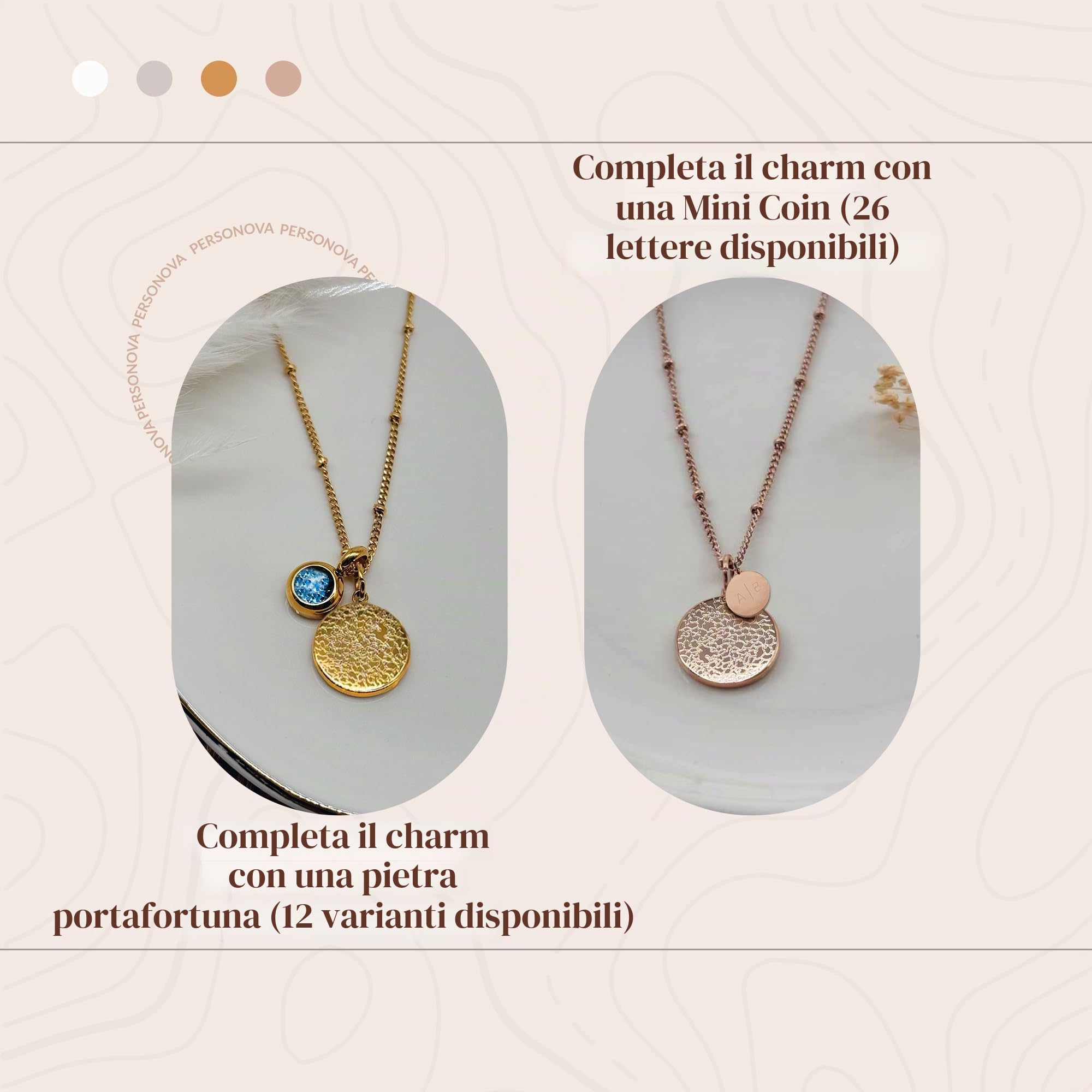 Collana Personalizzata con Impronta del Naso di Cane o Gatto – Collana Memoriale con Incisione – Ciondolo con Impronta del Naso dell'Animale Domestico con Nome – Ricordo con Lettere e Pietra di
