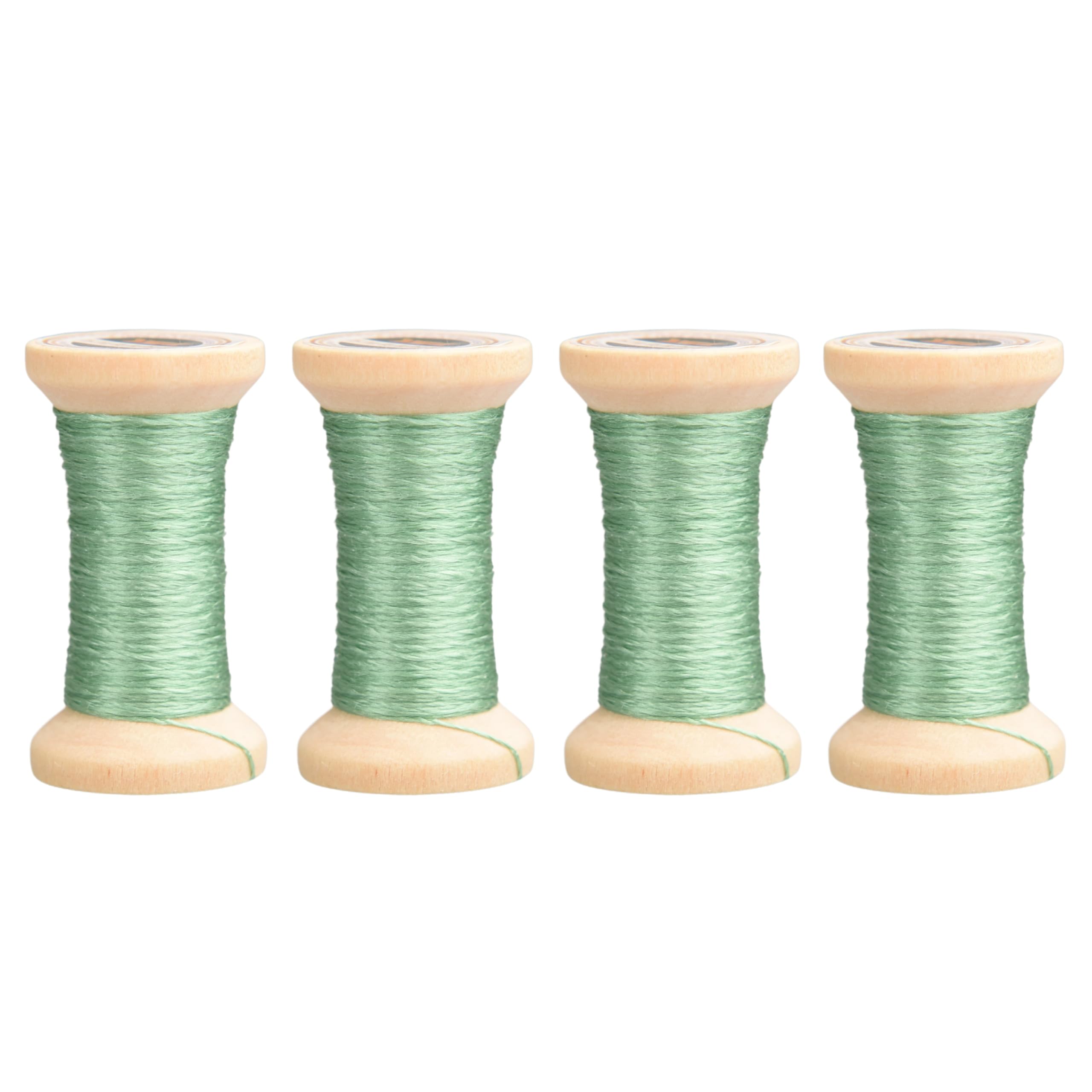 MINGGUXIUYI 100% Mulberry Hand Dyed Silk Embroidery Thread, Embroidery Floss, 4 Spools Each 24 Yards (05-2)