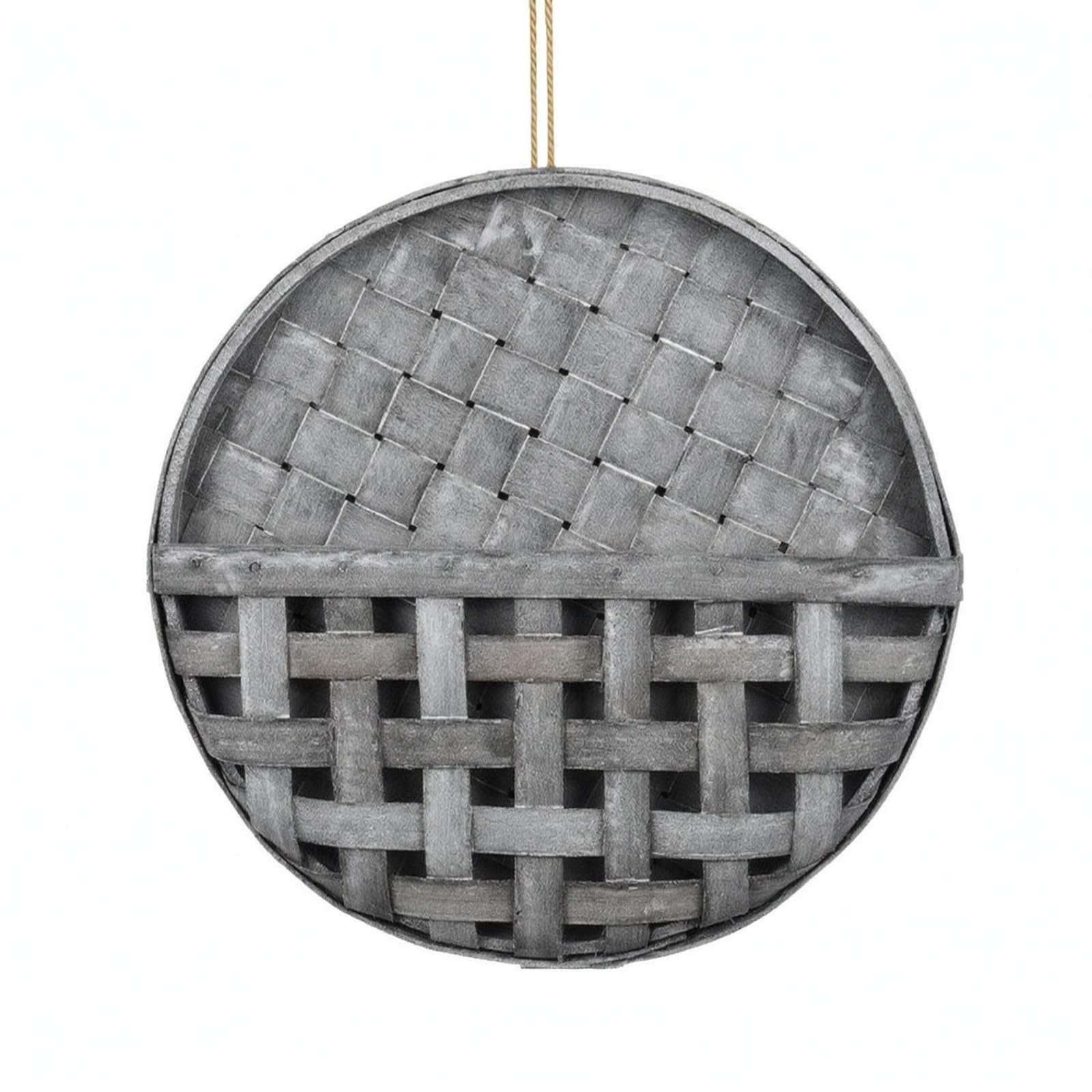Paniers muraux suspendus en bois naturel gris haut de gamme
