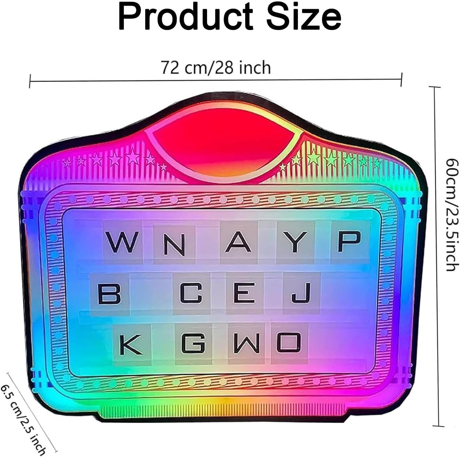 Bottle Service Sign, Bottle Presenter for Night Club, Party, Bottle Service Alphabetic/Number Bottle Display, for Club Cinema Light Box Club Signs,A