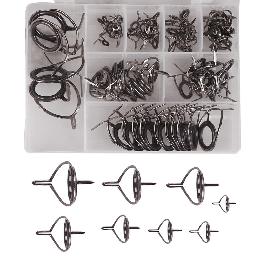 Buy Amur Leopard 75pcs Sea Fishing Rod Guide Set Tip Repair Kit Fishing