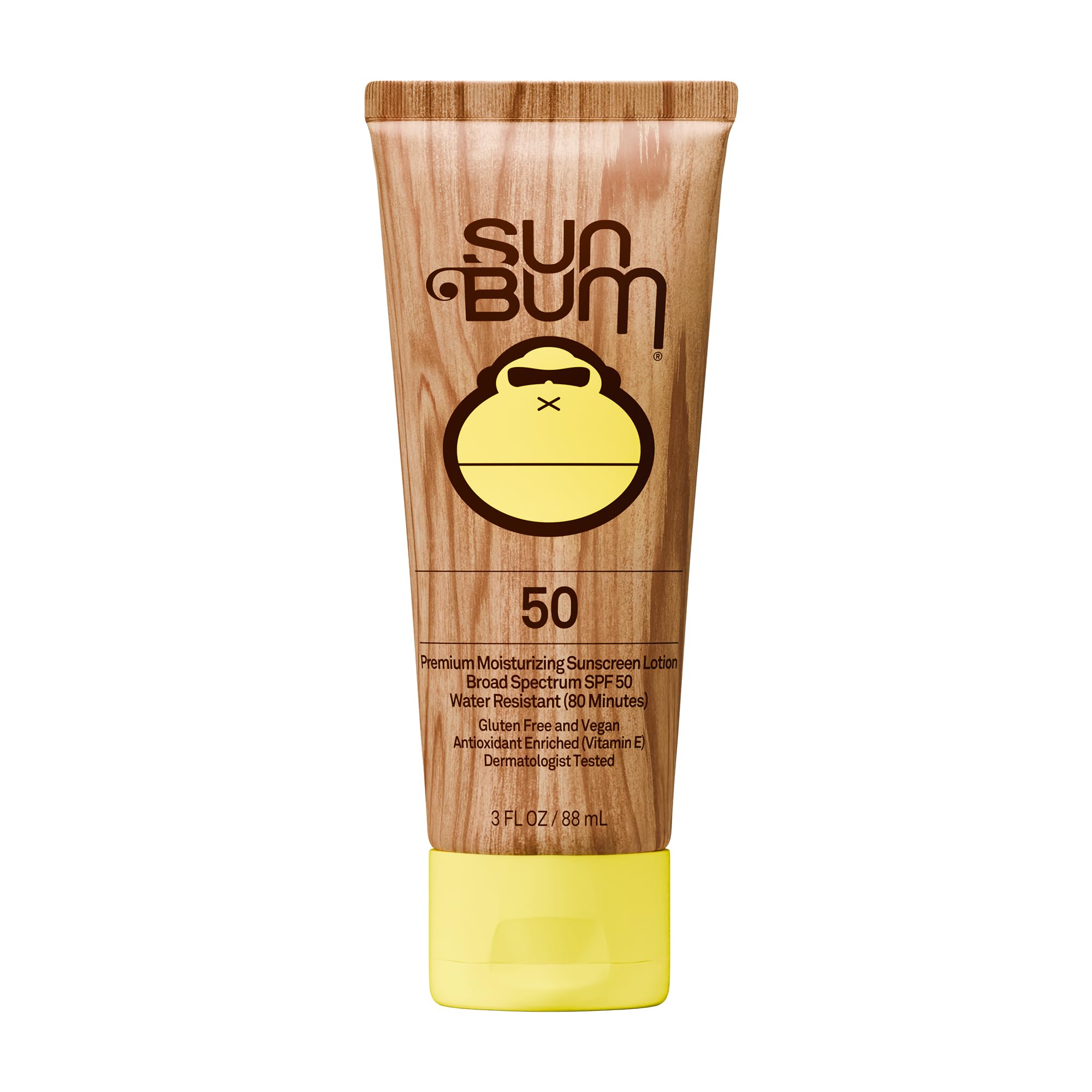 Sun Bum Original SPF 50 Sunscreen Body Lotion - Broad Spectrum Moisturizing Sunscreen with Vitamin E - Hawaii 104 Act Compliant (Made without