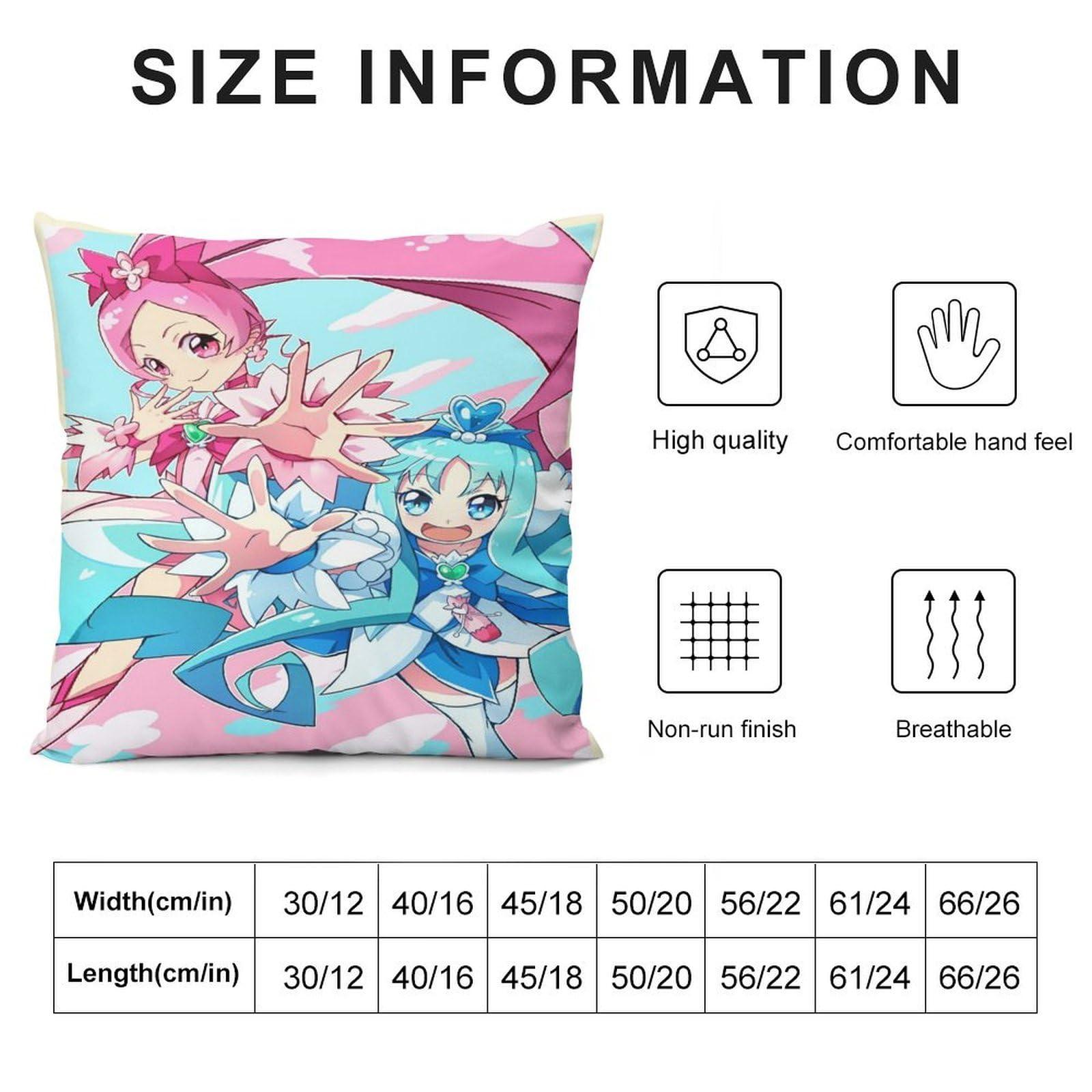Amazon｜ハートキャッチプリキュア!ファッション両面印刷枕カバー