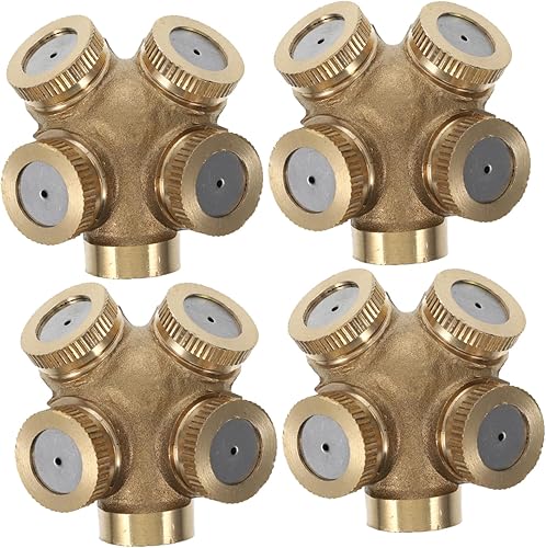 GANAZONO 12 unids 4 boquillas de pulverización de manguera de alta presión manguera de rociador mangueras de manguera de rociador de agua Boquillas