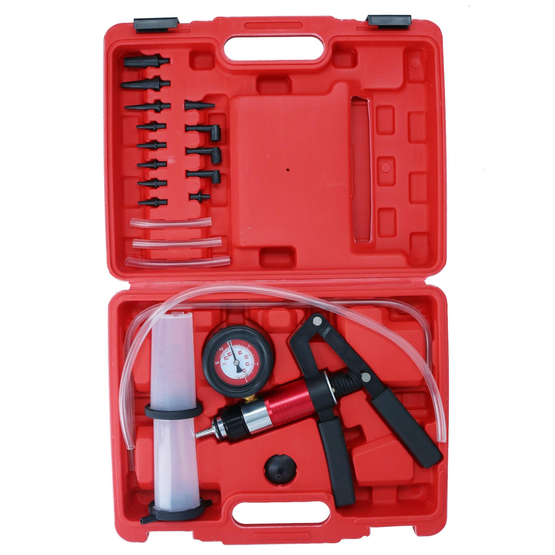 AB Tools Urządzenie Pompa próżniowa Tester odpowietrzania hamulca odpowietrzającego zestaw płynu 21pc