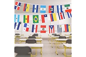 21-Country String Flags for Hispanic Heritage Month