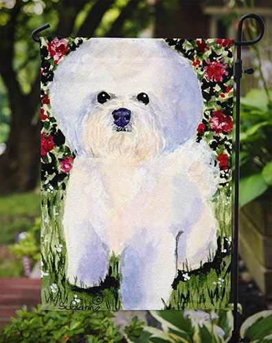 Miniatura 4 de Caroline's Treasures SS8914GF Bandera de Bichon Frise para jardín, bandera decorativa para patio exterior, obras de arte de patio, macizos de