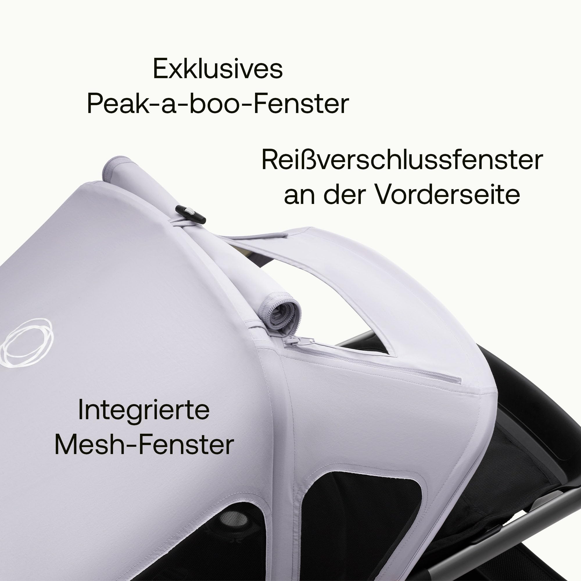 Bugaboo Fox Fox Cub Sonnendach ausziehbar wasserabweisend Misty Grey