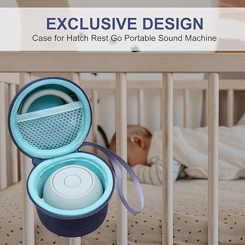 Vista 7 de LTGEM - Funda compatible con máquina de sonido Hatch Rest Go Baby, color menta