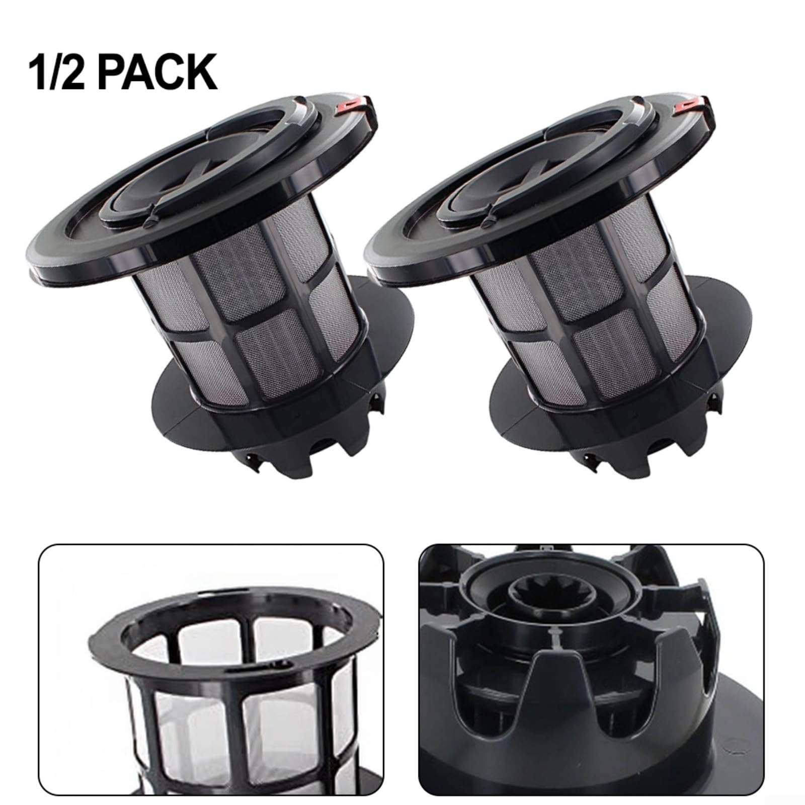 Filtro ciclónico lavable para aspiradoras 00708278 708278 compatible con GS-50 Zoo'o Animal Series, sustituye a 656669 624144 Lamella Design cilindro de escape parte (paquete de 2)