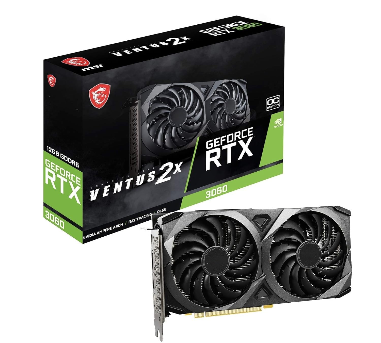 GeForce RTX 3060 　12GB Amazon.in: Buy GeForce RTX 3060 Ventus 2X OC 12GB GDDR6 Graphics