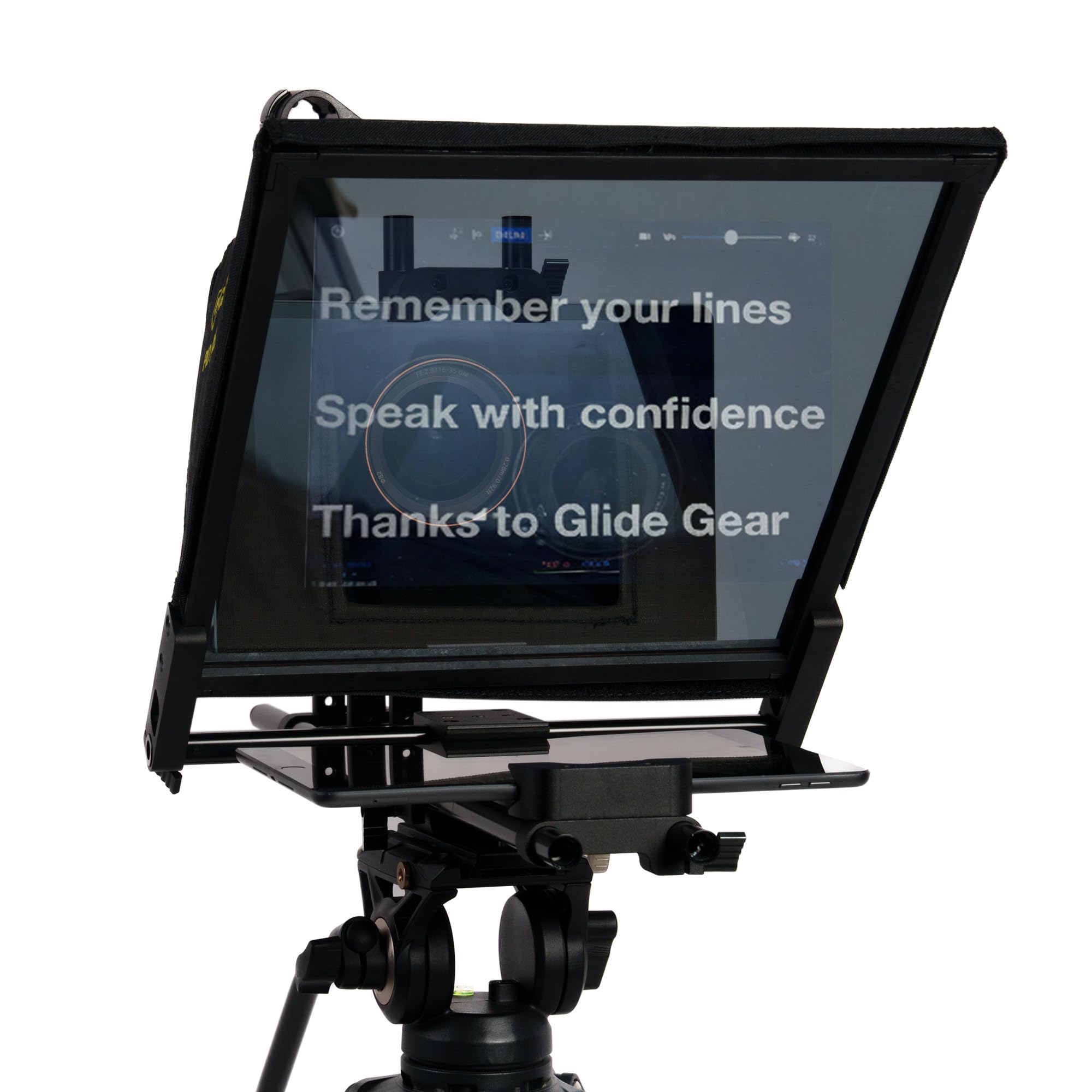 Glide Gear TMP 750 Teleprompter – All Camera & Smartphones, Tablets – 17" Glass, Hard Case, No Assembly