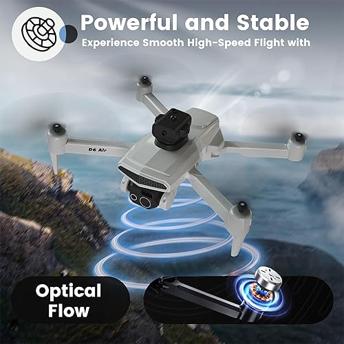 Miniatura 2 de El MINI Drone con doble cámara, Drone plegable y ligero para adultosniños, drones RC con posición de flujo óptico, avivodancia de obstáculos de 360,