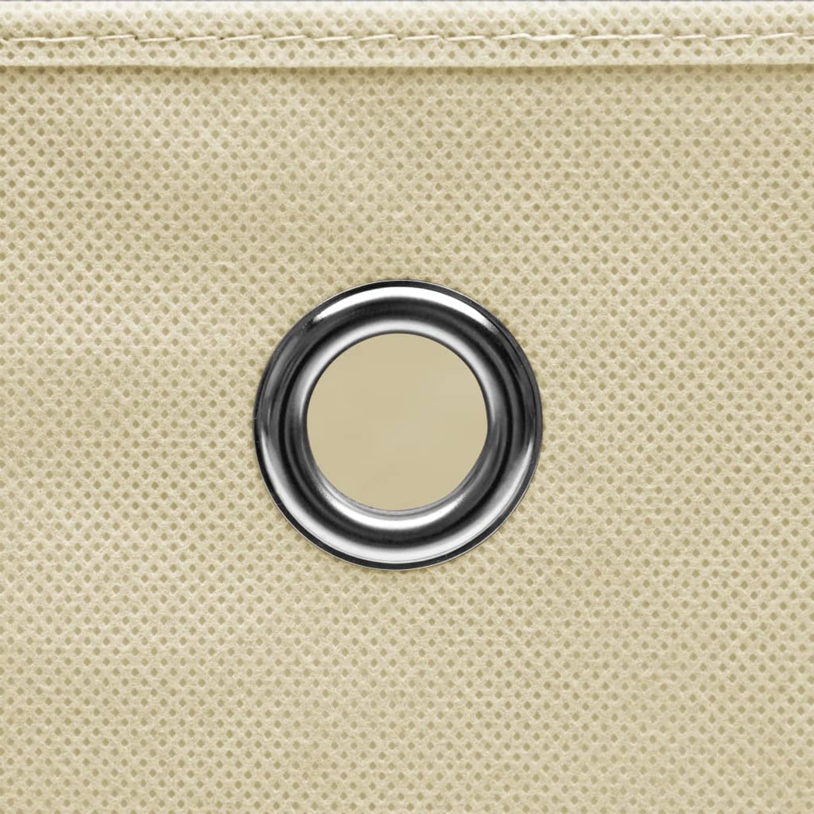 ZEYUAN Aufbewahrungsboxen 10 STK Spielzeugkiste, Aufbewahrungskiste, Kleideraufbewahrung, Kleideraufbewahrung & Organisation, Vliesstoff 28x28x28 cm Creme
