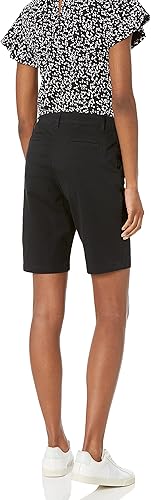 Miniatura 2 de Tienda Essentials Bermudas caqui de tiro medio y entrepierna de 10 pulgadas para mujer