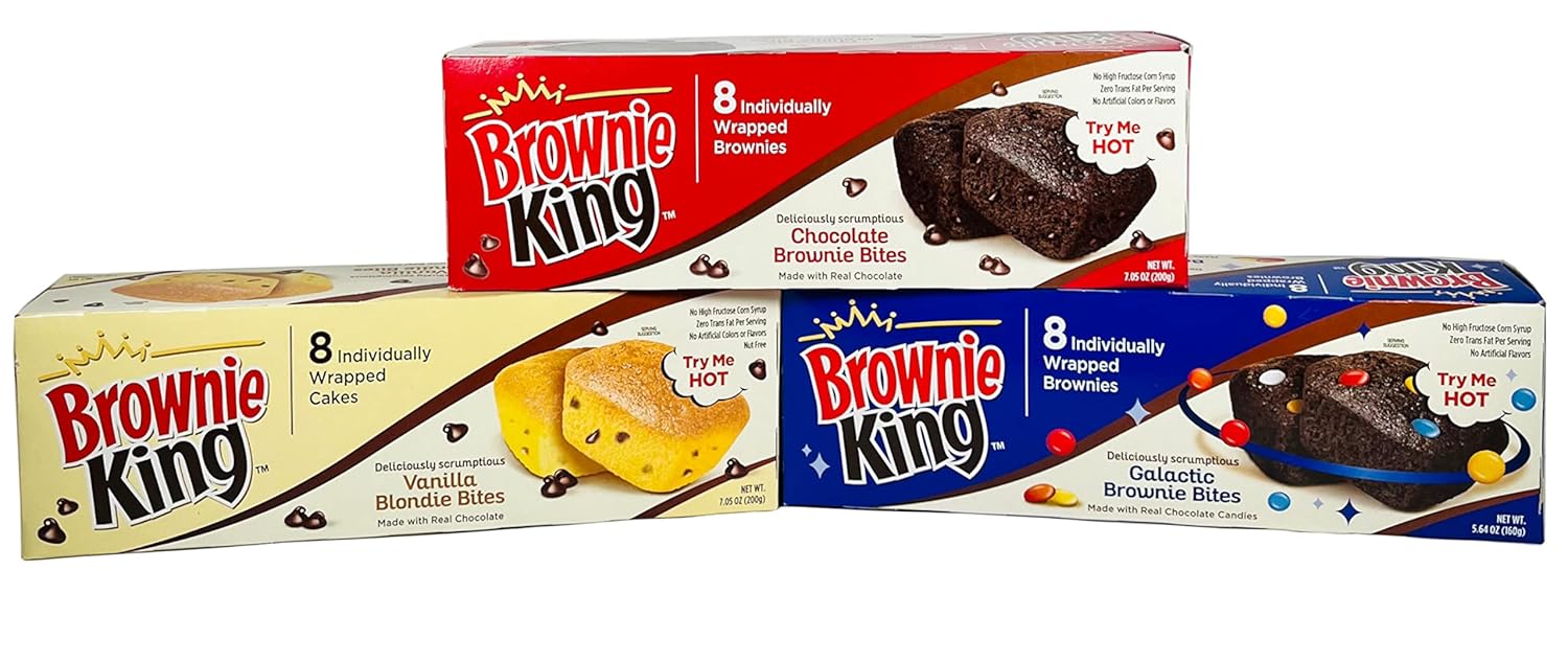 Brownie Snack Pack Made by Brownie King Variety Pack