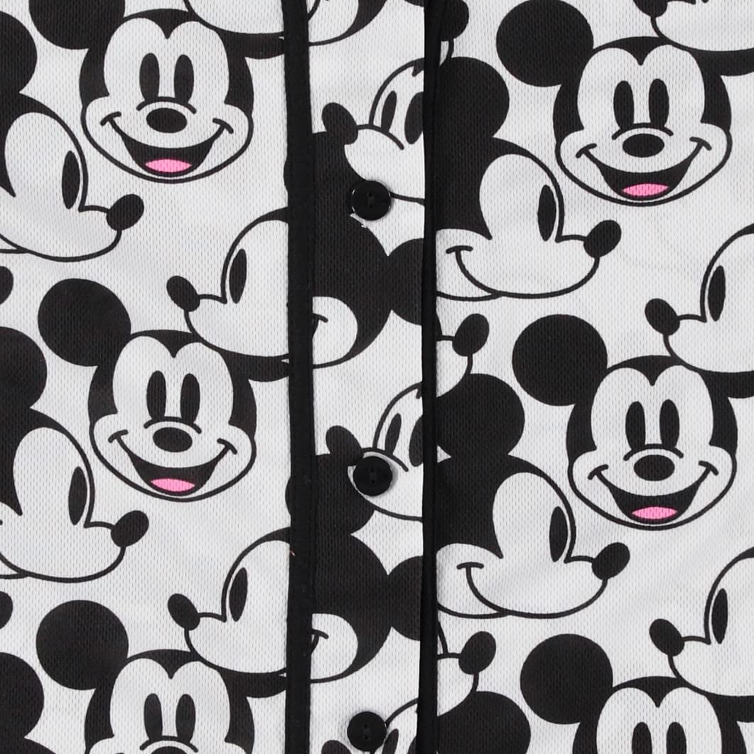 Disney Ladies Mickey Mouse Fashion Shirt - Ladies Classic Mickey Mouse Clothing Mickey Mouse Baseball Jersey Tee