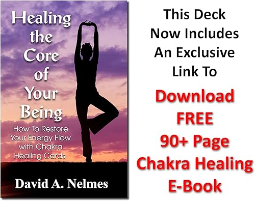 Miniatura 9 de Baraja de 17 tarjetas curativas de chakras: tarjetas de 2 caras de 4 x 6 pulgadas ayudan a restaurar y equilibrar chakras bloqueados con