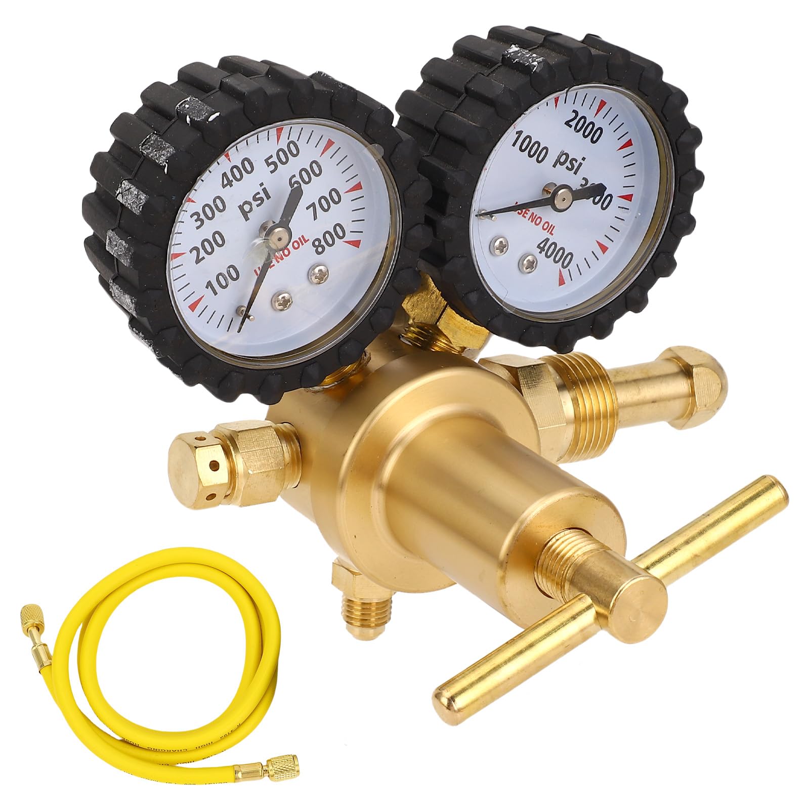 Zestaw Regulatora Azotu 0-800 Psi z Wężem Mosiężnym 60 Cali