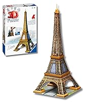 Ravensburger - Puzzle 3d Tour Eiffel | Puzzle 3d Per Bambini | Modellismo Da Costruire