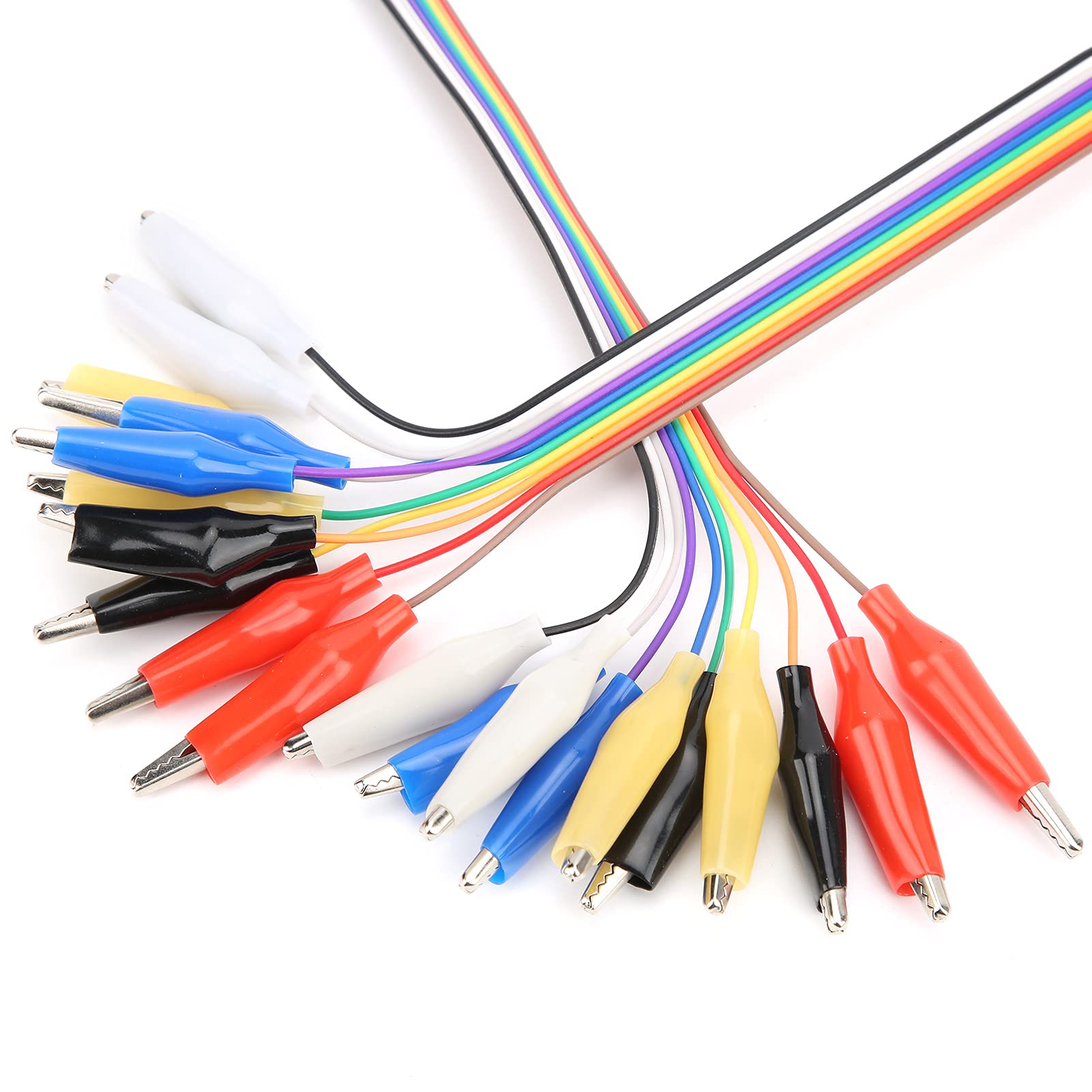 Câbles De Test GANAZONO Avec Pinces Crocodiles – 20 Cm, Mâle/femelle, Pour Breadboard Et électronique